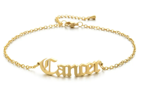 Stainless Steel Zodiac Sign Anklets for women.