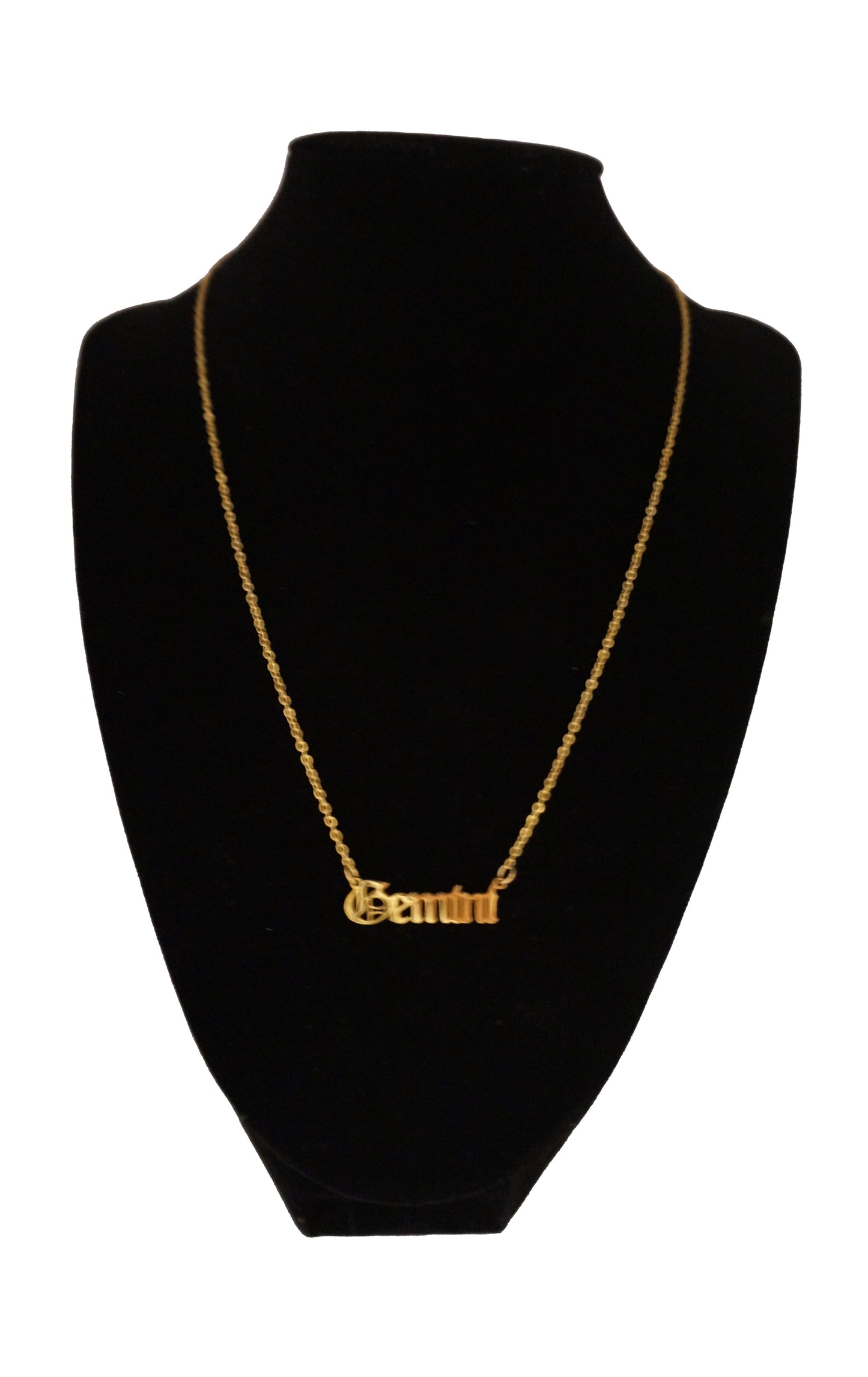 Zodiac Necklaces Old English Letters