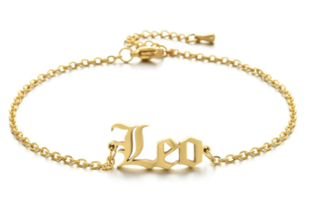 Stainless Steel Zodiac Sign Anklets for women.