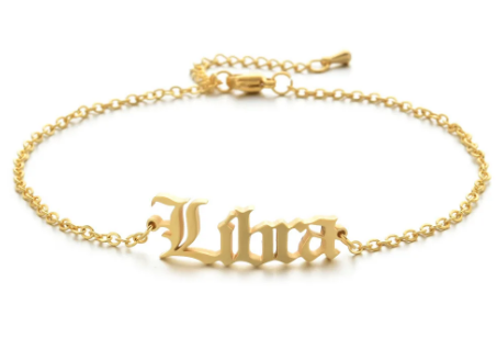 Stainless Steel Zodiac Sign Anklets for women.