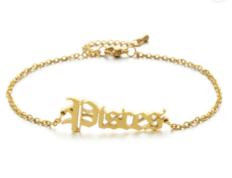 Stainless Steel Zodiac Sign Anklets for women.