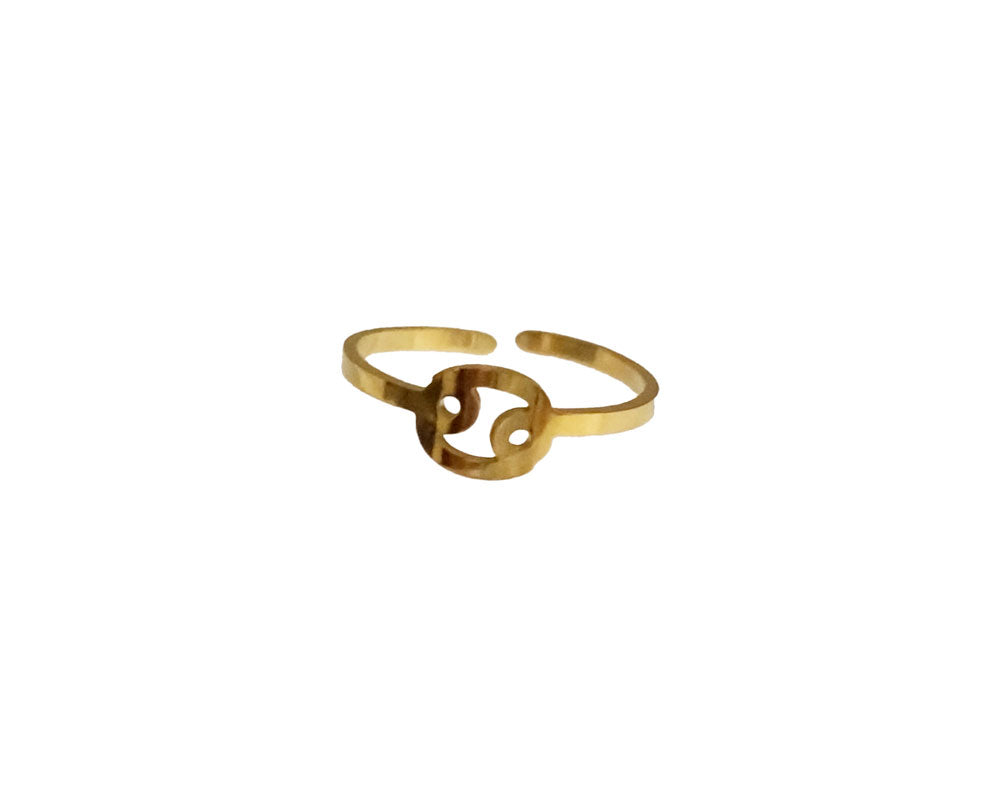 Zodiac Sign Open Ring