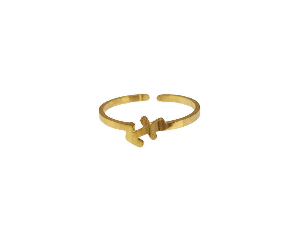 Zodiac Sign Open Ring