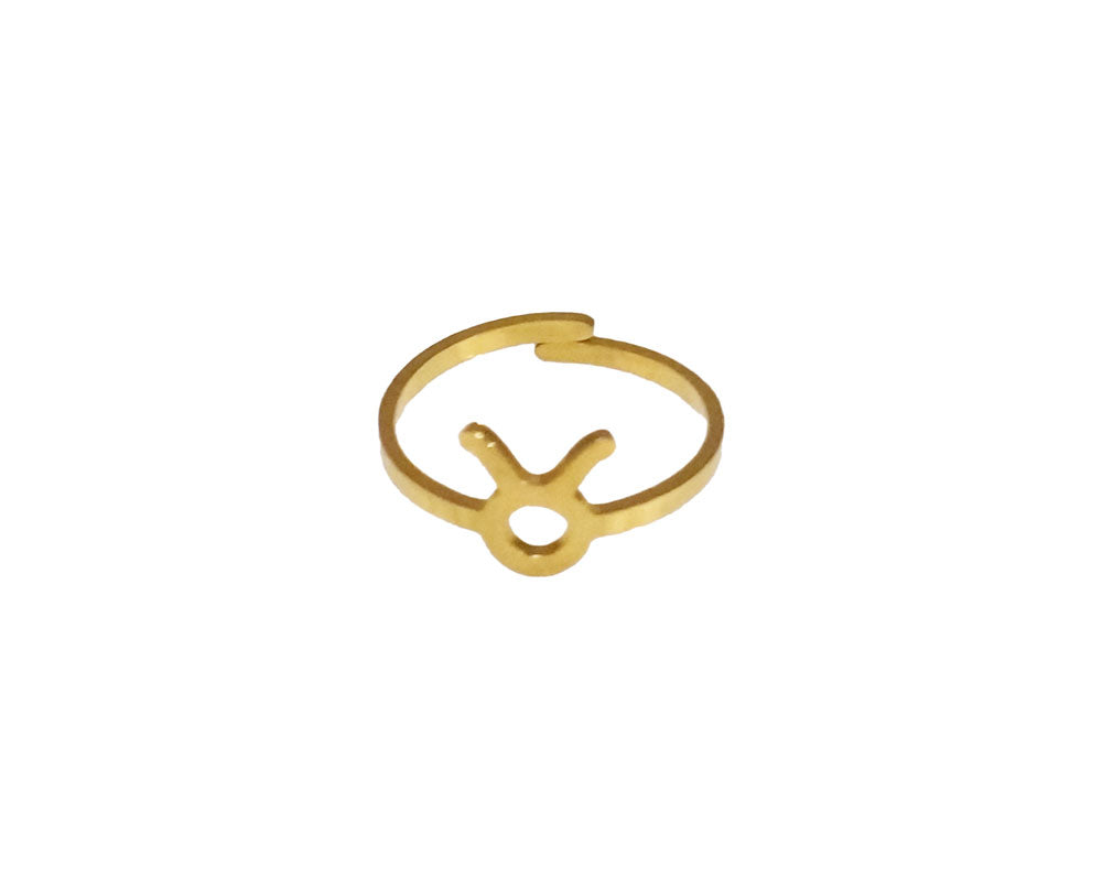 Zodiac Sign Open Ring