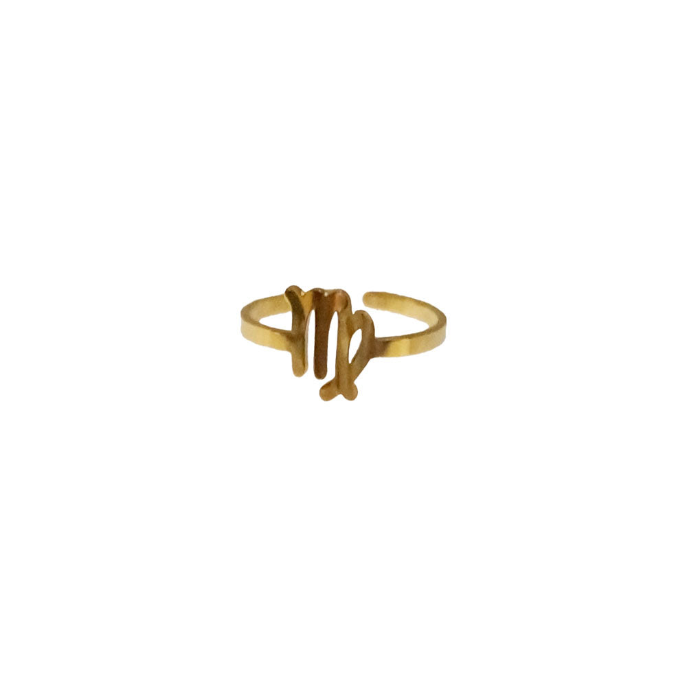 Zodiac Sign Open Ring