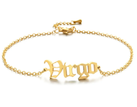 Stainless Steel Zodiac Sign Anklets for women.